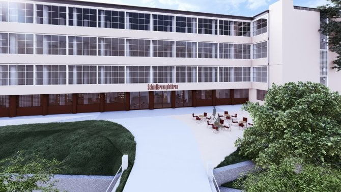 Punčochy se ve funkcionalistické továrně pletou nepřetržitě skoro sto let. Nyní má v Schindlerově pletárně vzniknout i návštěvnické centrum