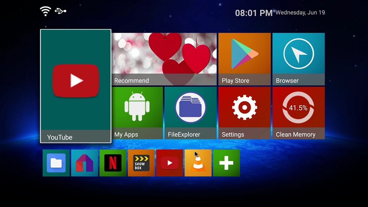 Standardní a alternativní uživatelské prostředí HK1 max