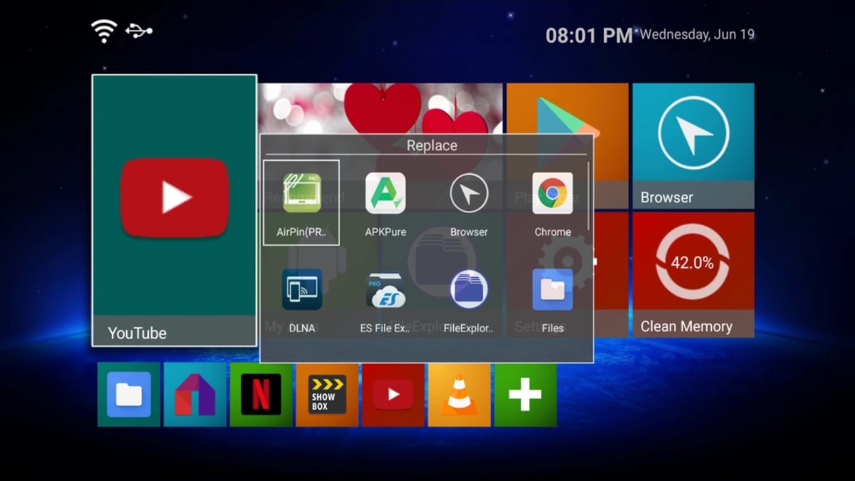 Standardní a alternativní uživatelské prostředí HK1 max