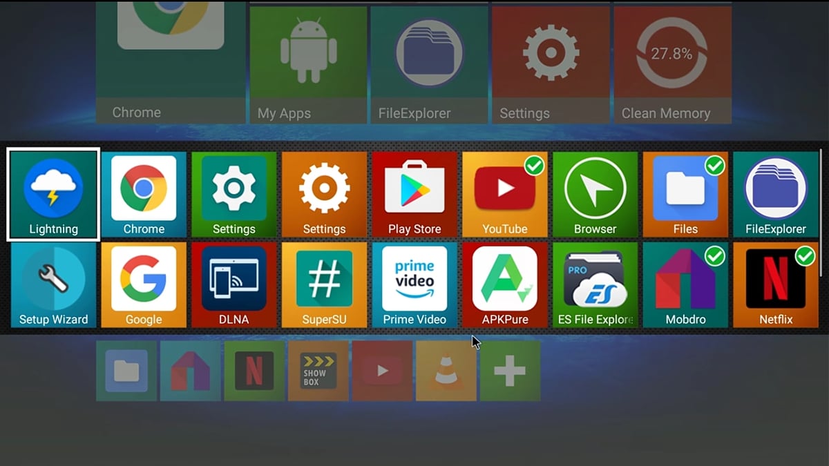 Standardní a alternativní uživatelské prostředí HK1 max