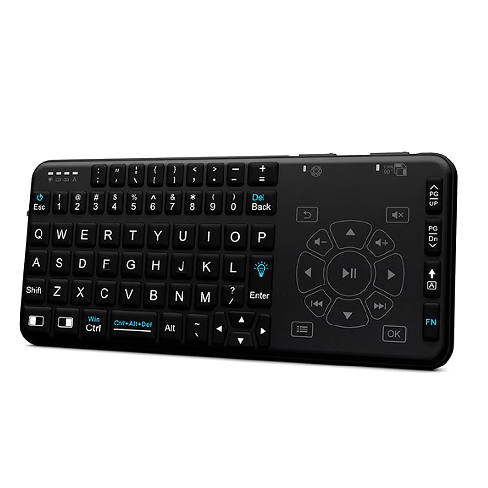 Multimediální podsvícená klávesnice Rii i15 Combo