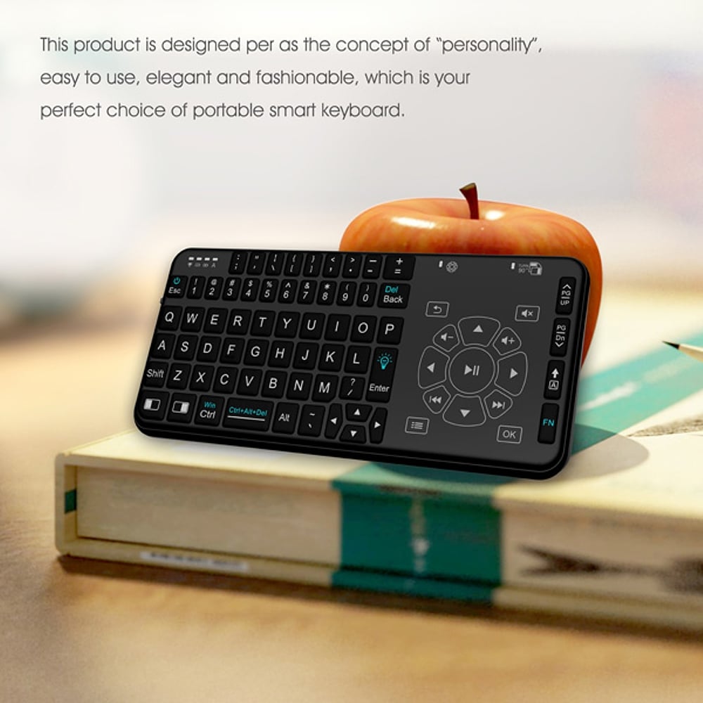 Multimediální podsvícená klávesnice Rii i15 Combo