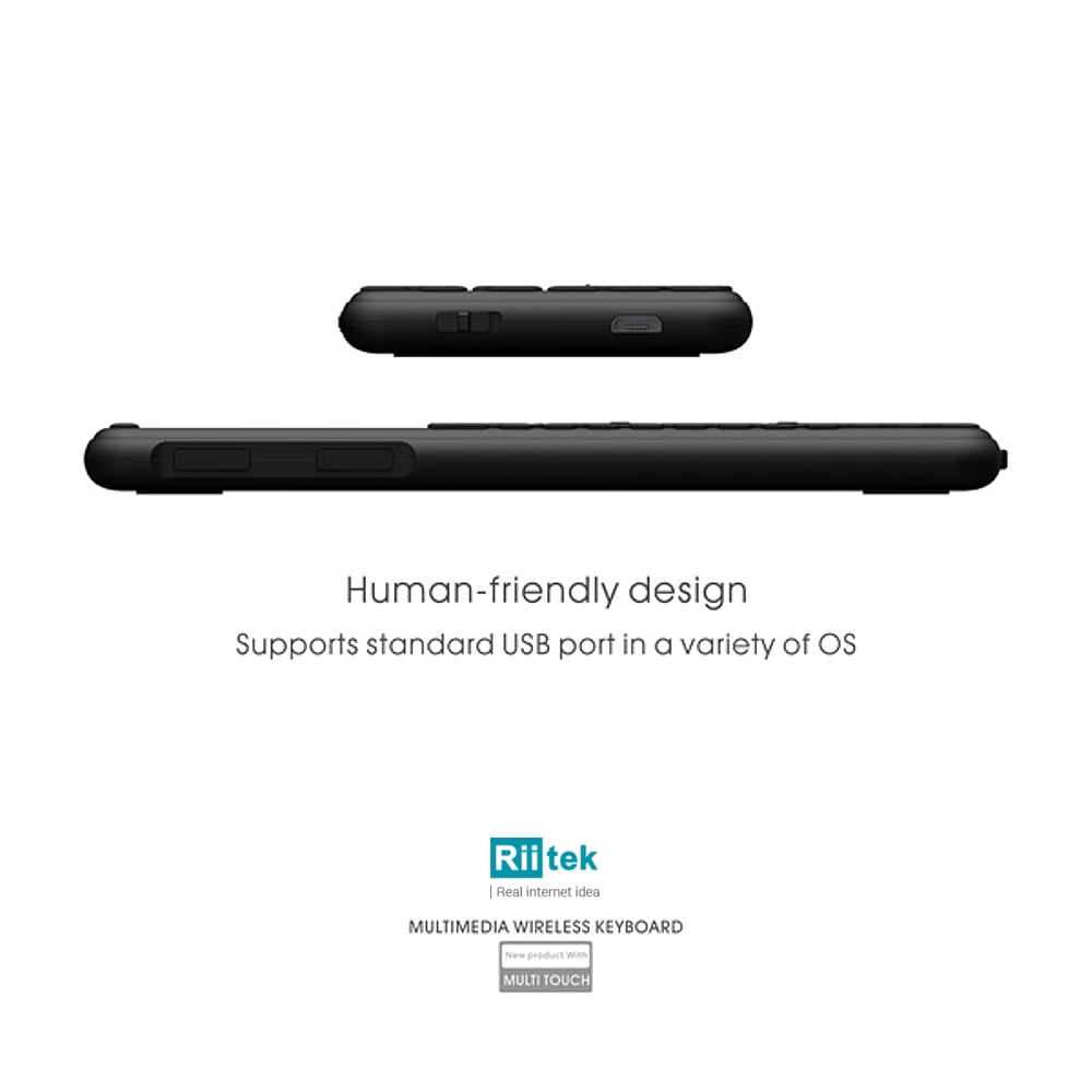 Multimediální podsvícená klávesnice Rii i15 Combo