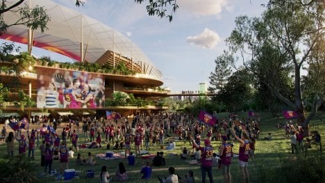 Plány na nový olympijský stadion v Brisbane vyvolávají kontroverze. Odpůrci nesouhlasí zejména s umístěním v městském parku