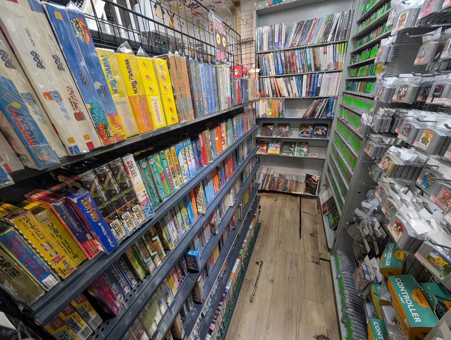 Obchod s retro hrami Retro Game Camp, Tokio Akihabara