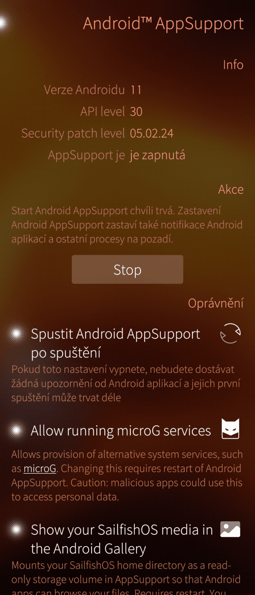 Sailfish OS: pracujeme s AppSupport