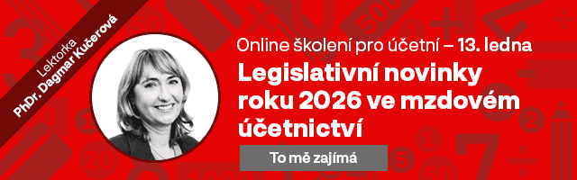 Školení Mzdové účetnictví - legislativní novinky 2026 