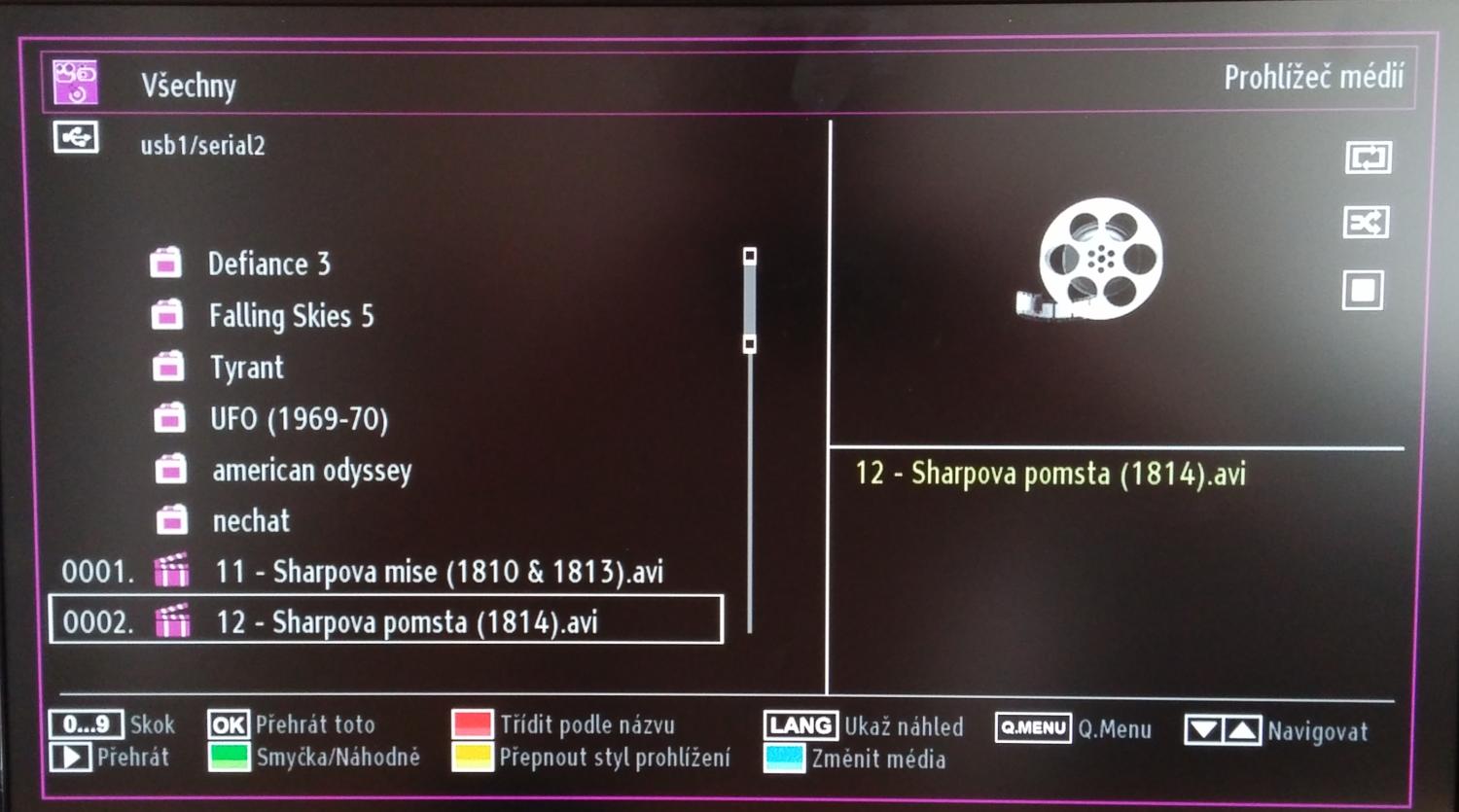 Gogen TVF22184CAR - klasický adresářový výpis.