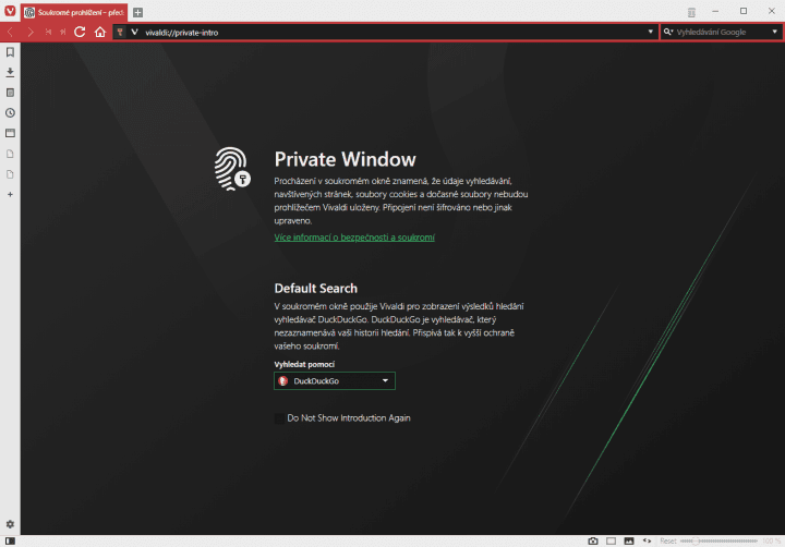 DuckDuckGo je nově výchozím vyhledávačem v anonymním režimu