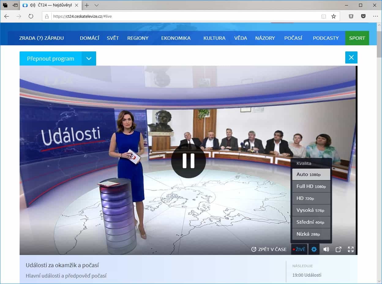 iVysílání už na plnohodnotném webu streamuje i ve full HD
