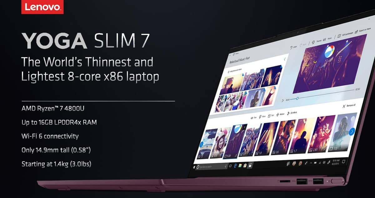 AMD Ryzen 4000 pro notebooky slajdy CES 07