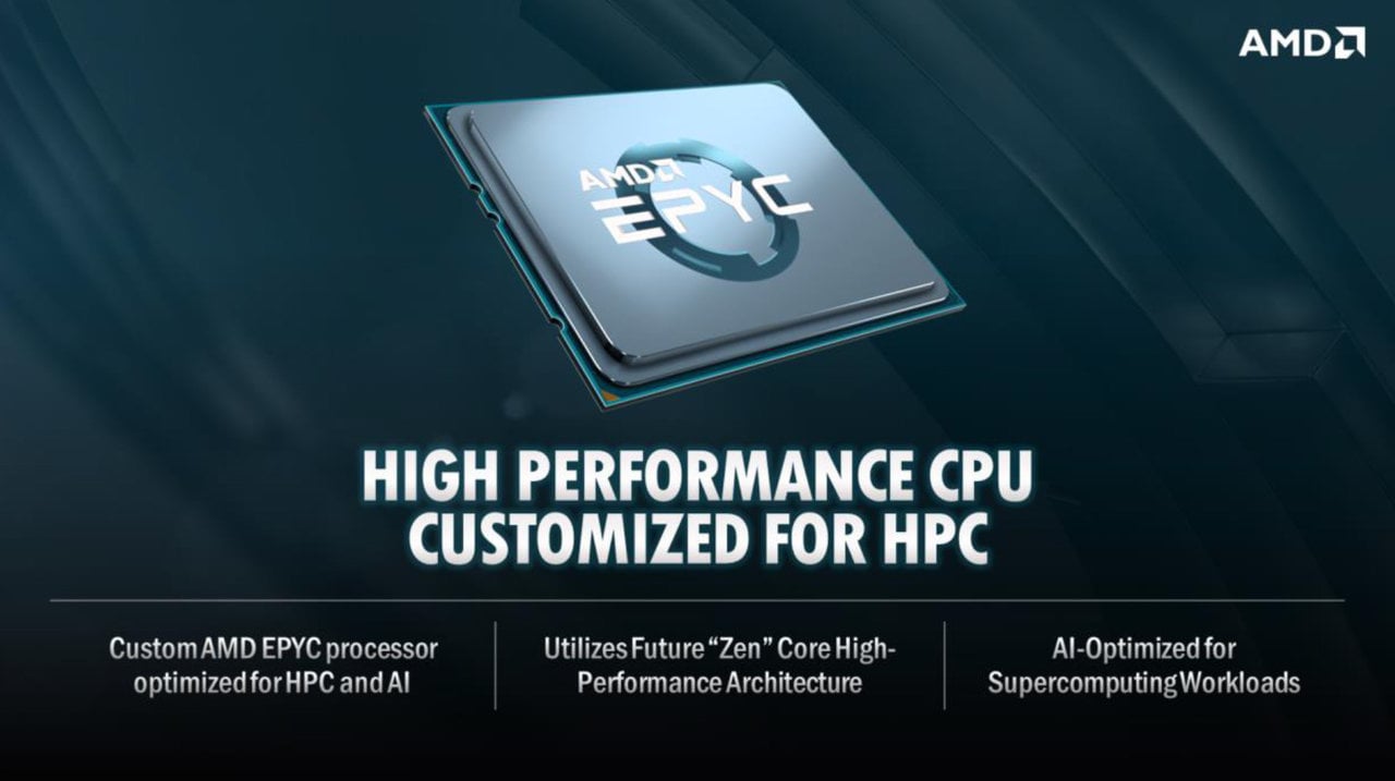 Jako CPU bude použitý AMD Epyc, možná již s jádry Zen 3