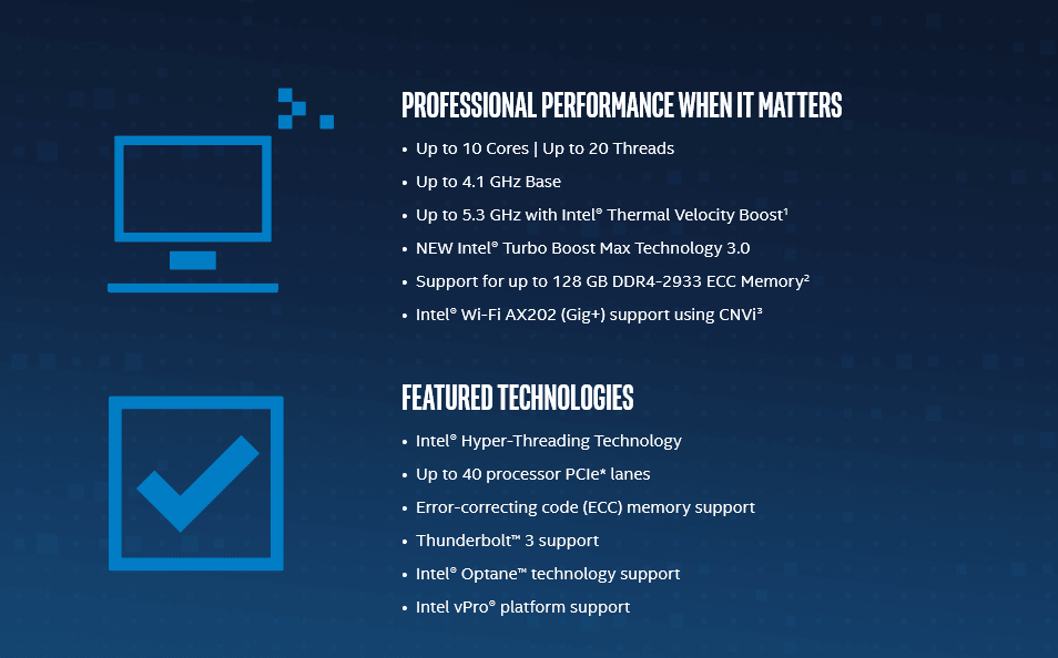 Intel Xeon W-1200 Workstation Processors 01