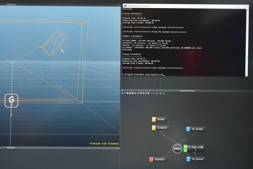 Intel anti AMD prezentace Real Usage Guidelines 06 Test dynamiky kapalin na Intel Core i7 9700K
