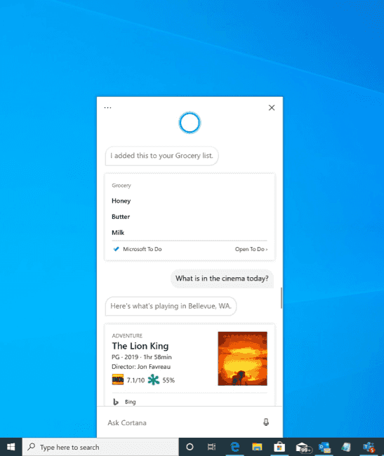 Cortana v nové podobě (foto: Microsoft)