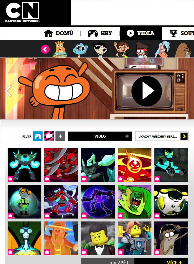 Nabídka online videí tuzemských placených kanálů