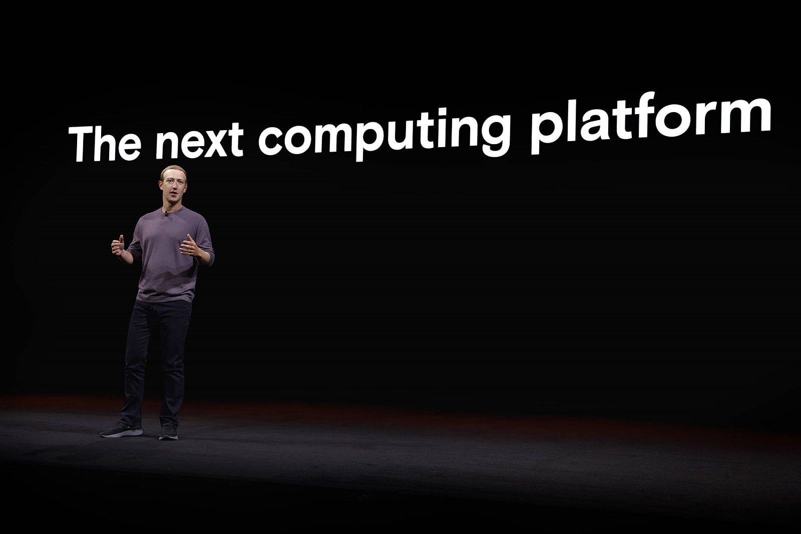 Mark Zuckerberg hovoří o vizi pro virtuální realitu (foto: Facebook)