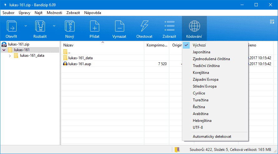 Práci vám usnadní integrovaný prohlížeč obrázků a někdy změna kódování
