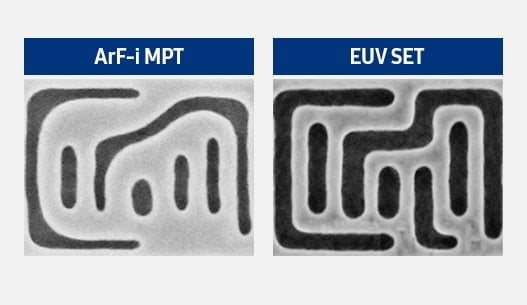Díky krátké vlnové délce dokáže EUV kreslit mnohem ostřejší struktury v nanometrovém měřítku