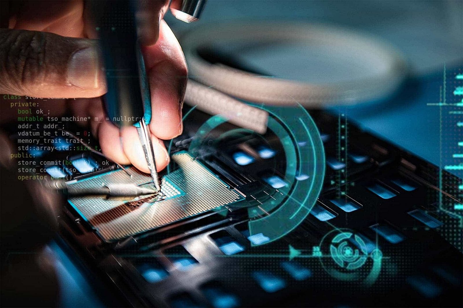 Fotky firmy CentaurTech zachycující práci na prototypovém hardwaru. Desky a CPU mají (provizorně?) patici podobnou LGA 2011-3 od Intelu