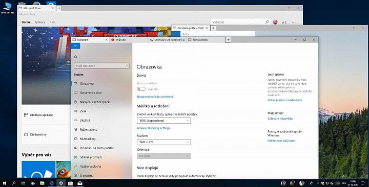 Panelovému prostředí Microsoft říkal Sets, nebo také česky Karty v aplikacích