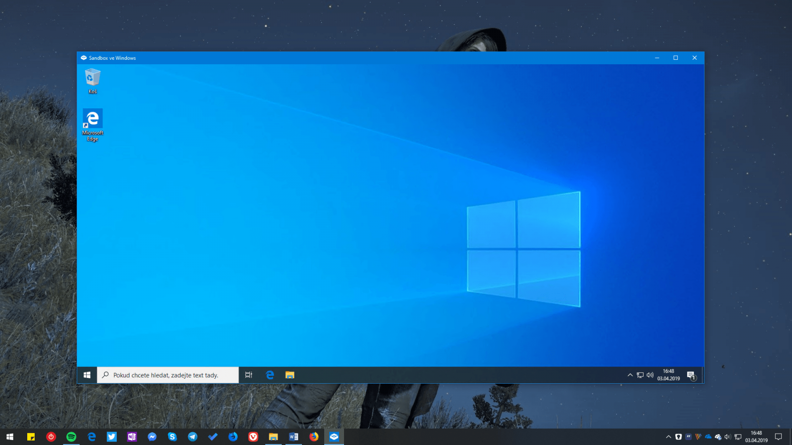 Windows Sandbox je virtualizované prostředí, kde si např. beztrestně vyzkoušíte neznámý prorgram