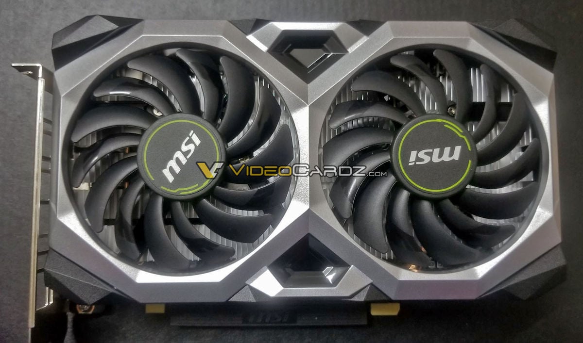 MSI GeForce GTX 1660 Ti Ventus XS (Zdroj: VideoCardz)