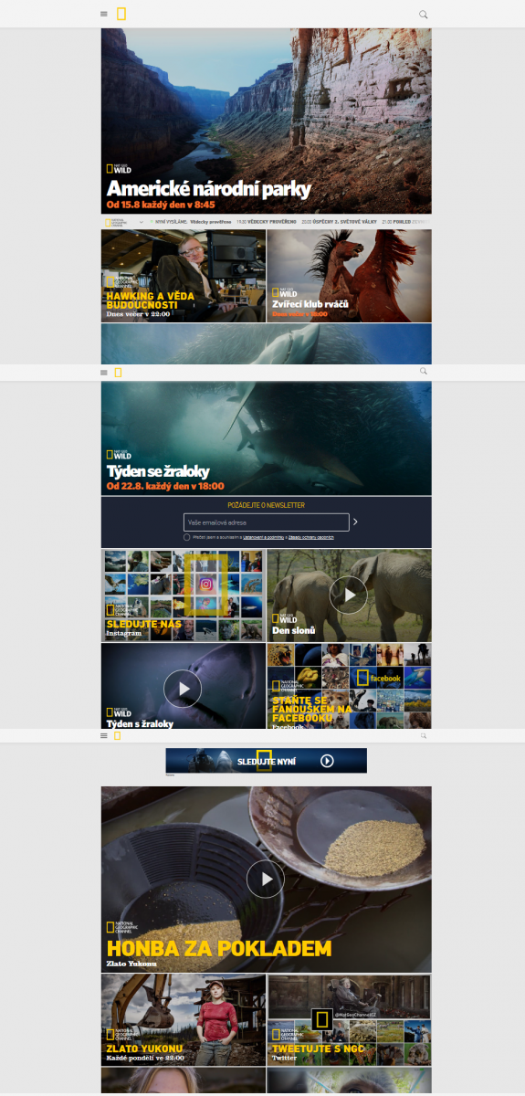 Nový web NatGeoTV.com