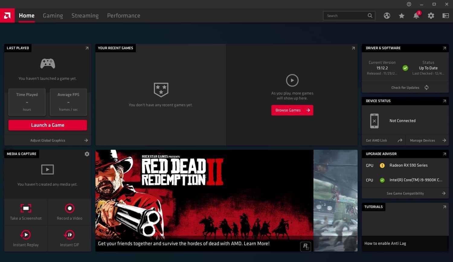 Radeon Software App (Zdroj: Tom's Hardware)