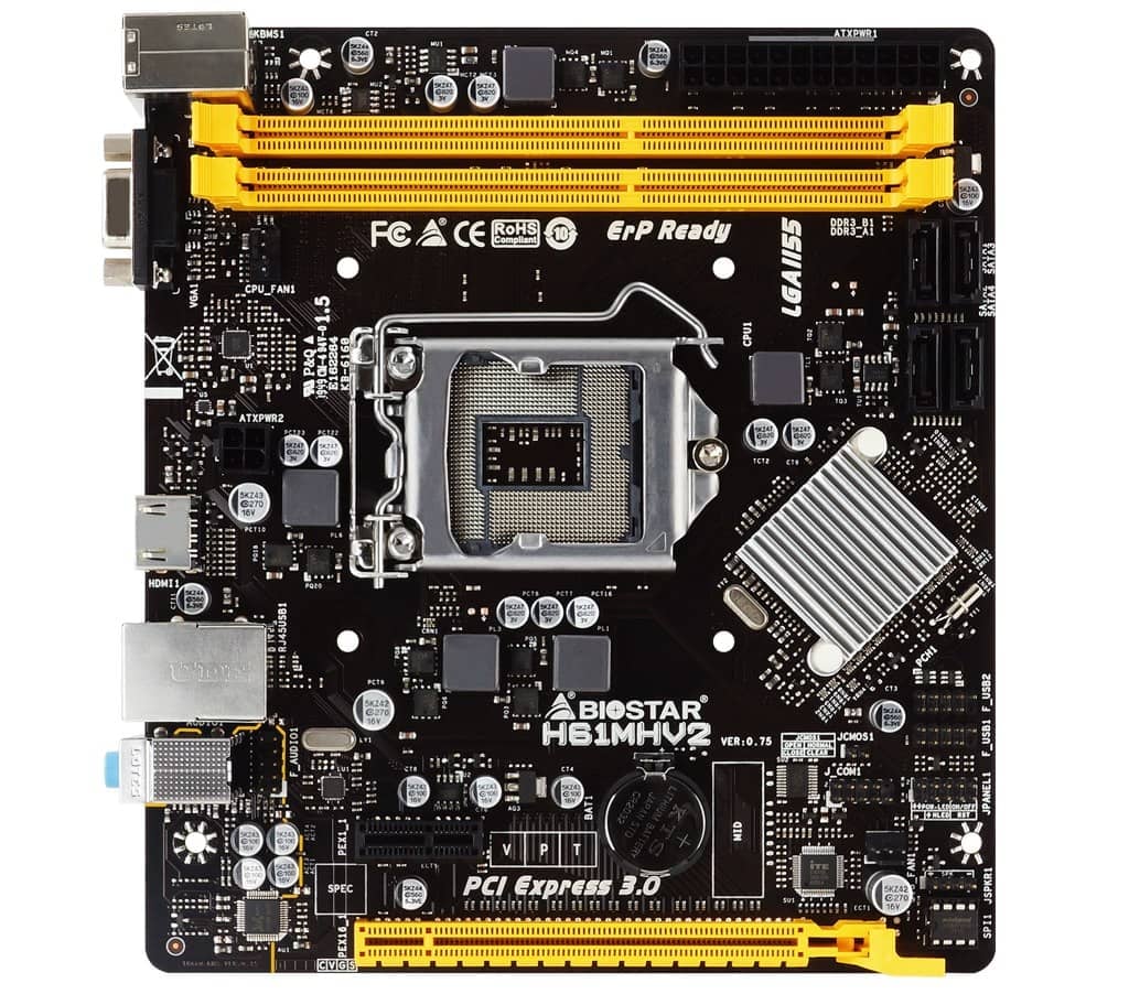 Biostar H61MHV2 deska pro socket LGA 1155 03