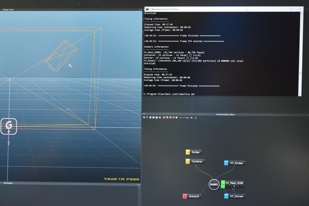 Intel anti AMD prezentace Real Usage Guidelines 07 Test dynamiky kapalin na AMD Ryzen 9 3900X