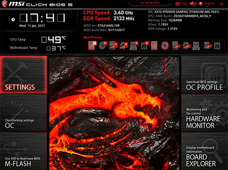 Standardní Click BIOS 5 od MSI