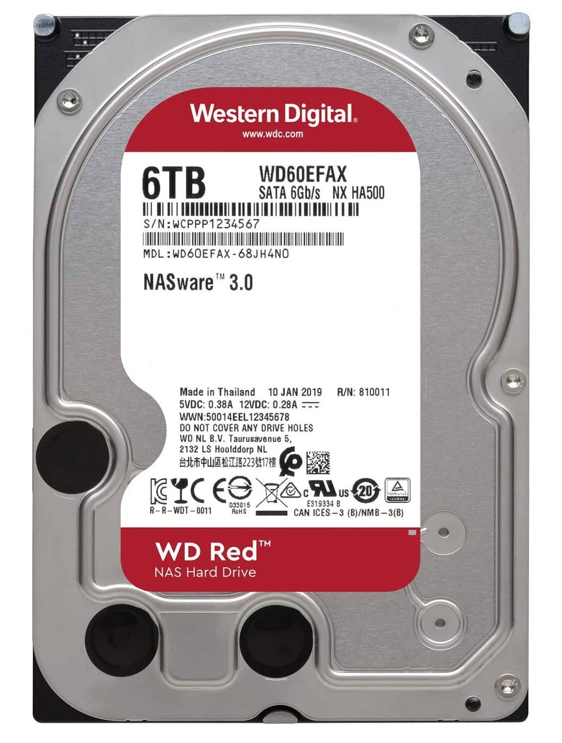 6TB disk WD Red revize 0EFAX se záznamem SMR