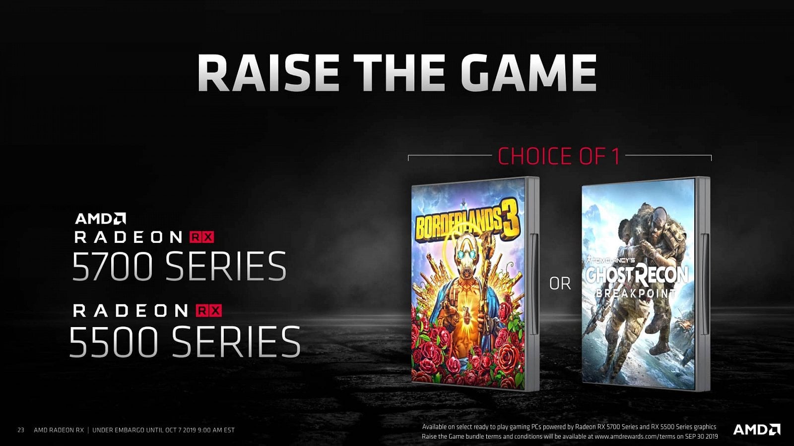 Prezentace k GPU AMD Radeon RX 5500 a RX 5500M 10