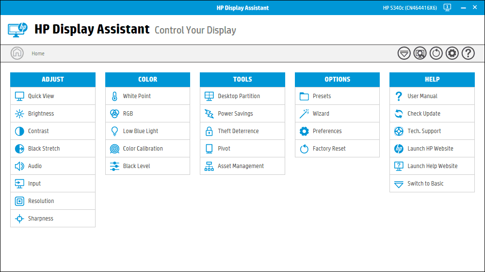 HP EliteDisplay S340c 19