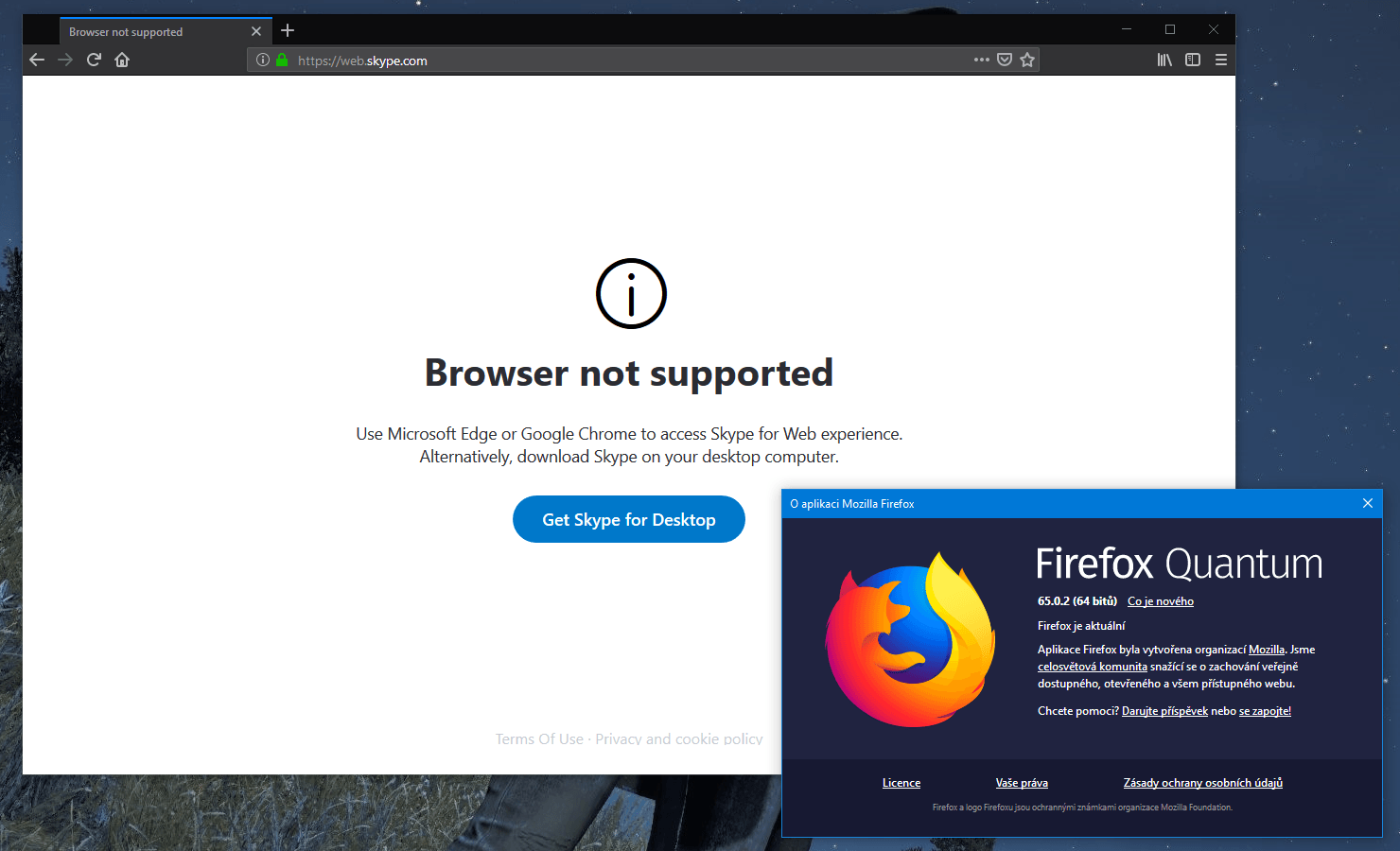 Univerzalita pro tuto webovou aplikaci není adekvátním pojmem
