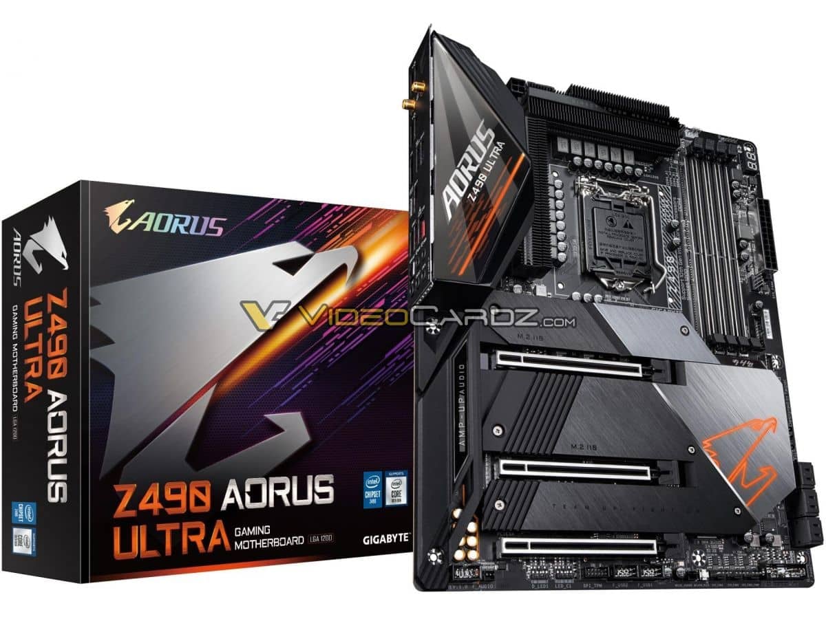 Gigabyte Z490 Aorus Ultra (Zdroj: VideoCardz)