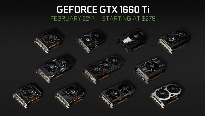 Přehled karet Nvidia GeForce GTX 1660 Ti