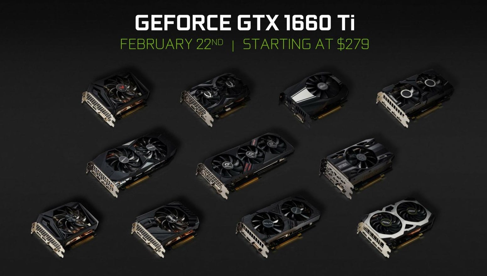 Přehled karet Nvidia GeForce GTX 1660 Ti