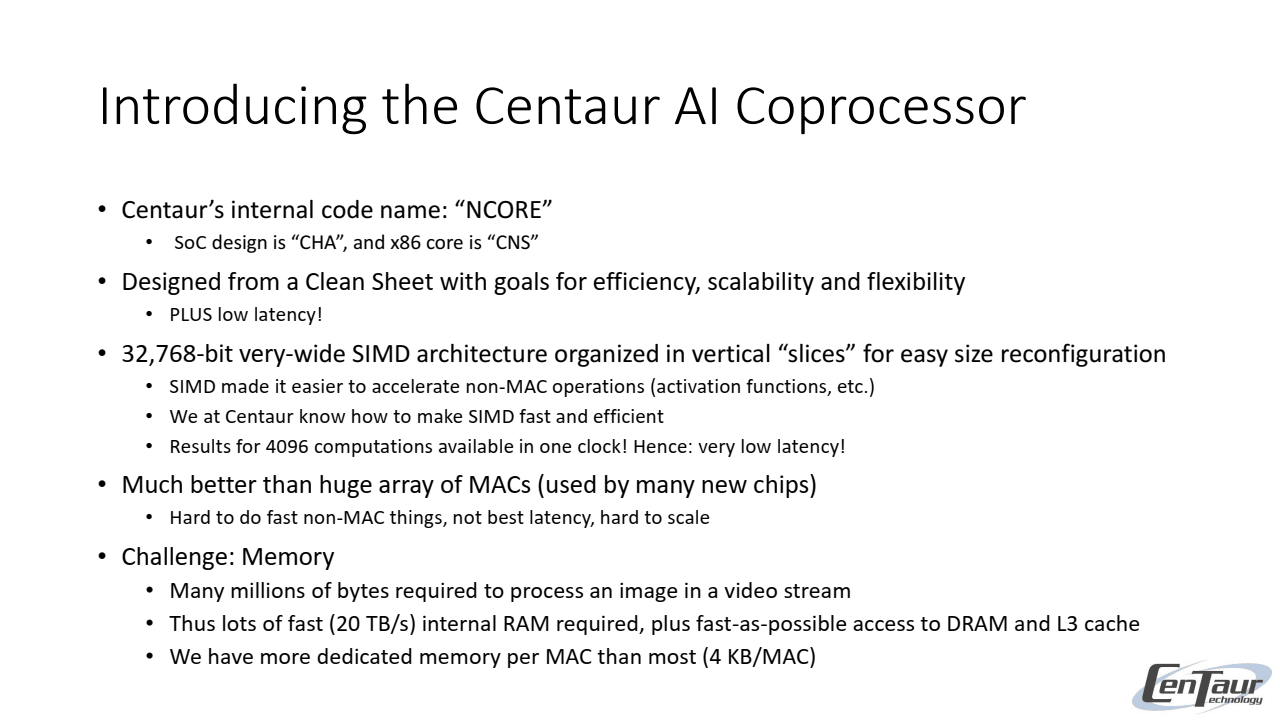 Prezentace next gen x86 architektury Centaur Zhaoxin KX-7000