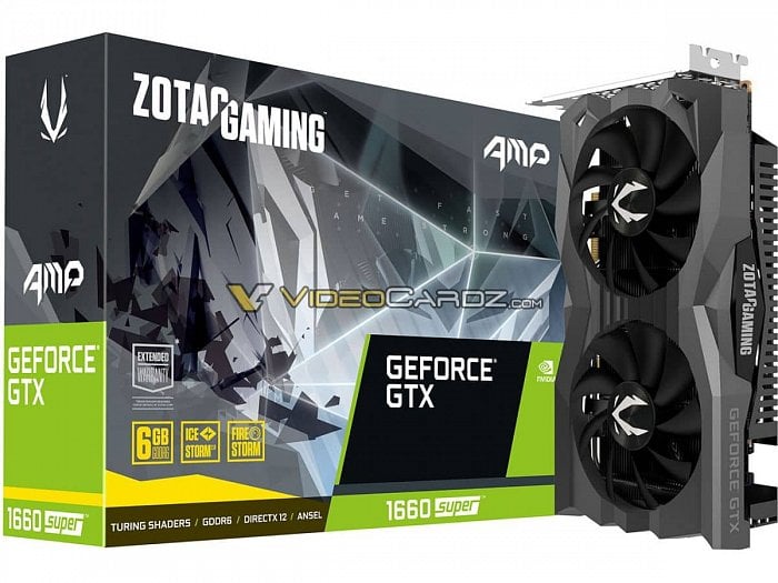 Zotac Nvidia GeForce GTX 1660 Super Gaming Amp (Zdroj: VideoCardz)