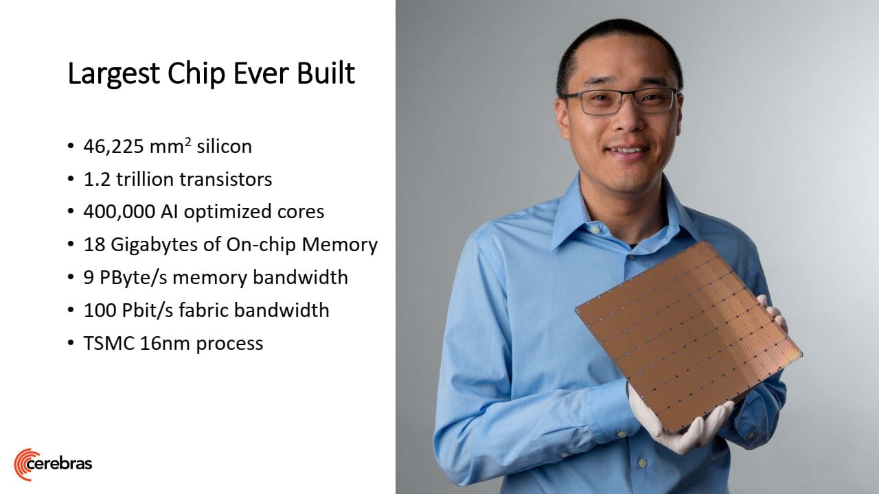 Prezentace procesoru Cerebras Waffer Scale Engine na Hot Chips 01