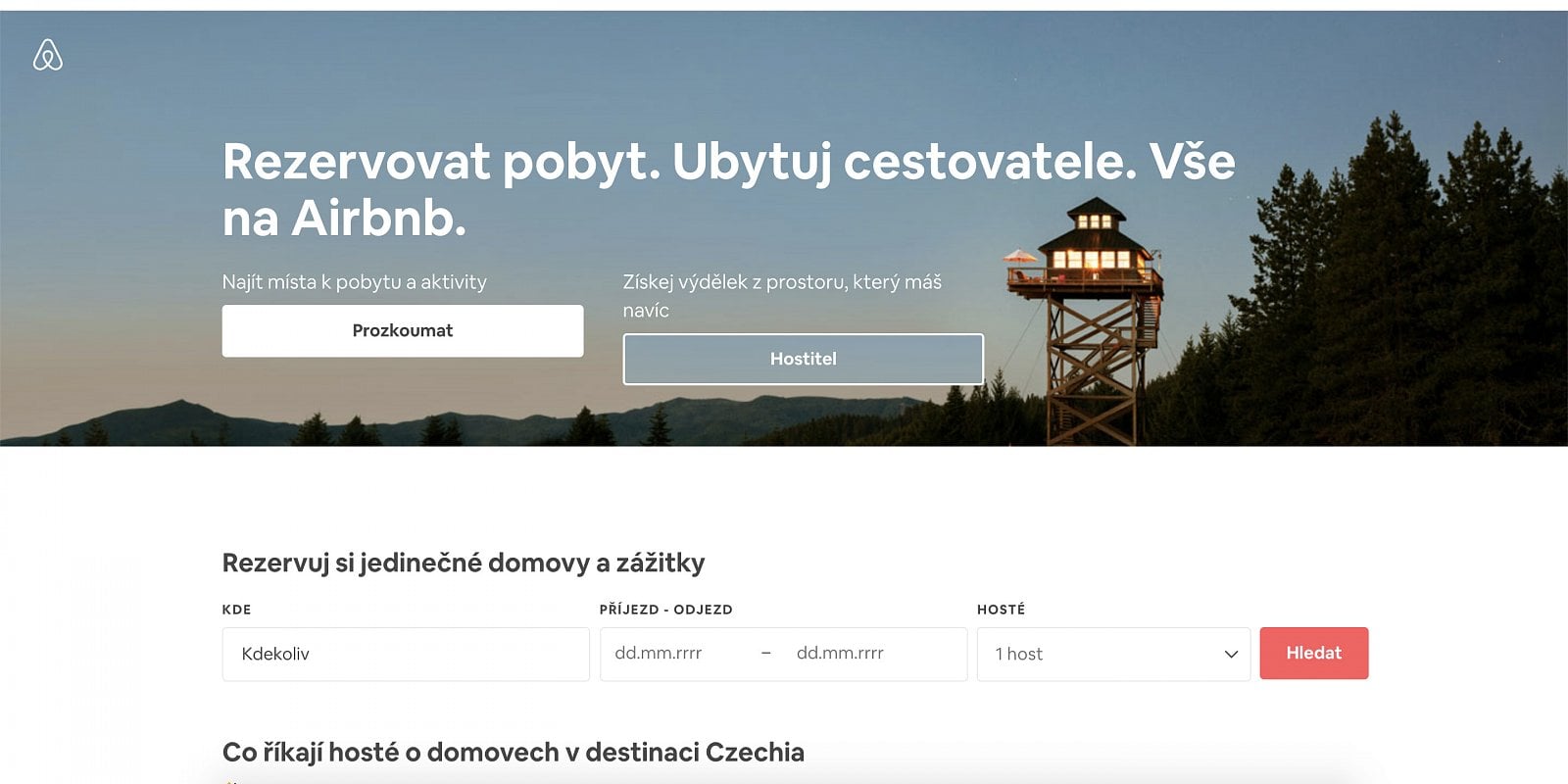 Portál funguje podobně jako Booking.com