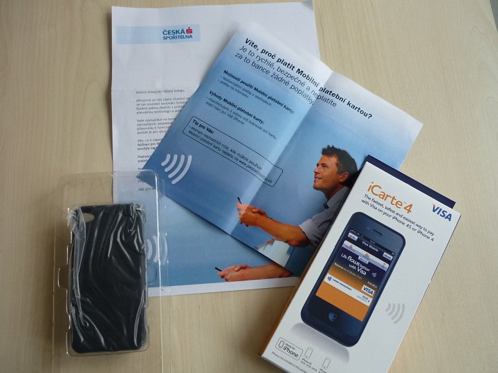 Uvítací balíček České spořitelny s iCarte .