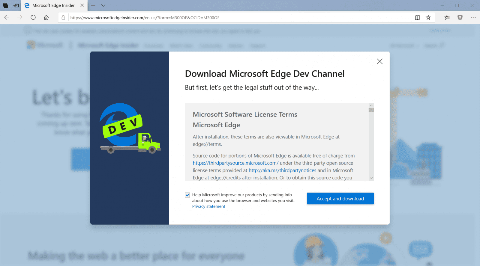 Jen pozor na to, že v rámci testování můžete vyjádřit souhlas se zasíláním telemetrie, ale také informací o navštěvovaných webech