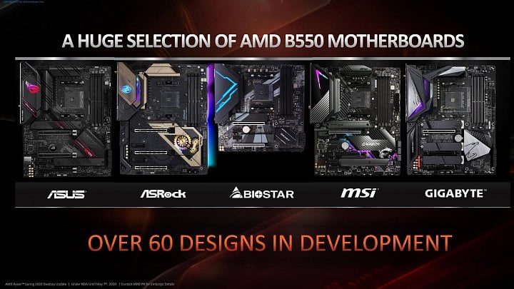 Základní desky platformy AMD B550 (zřejmě top modely)