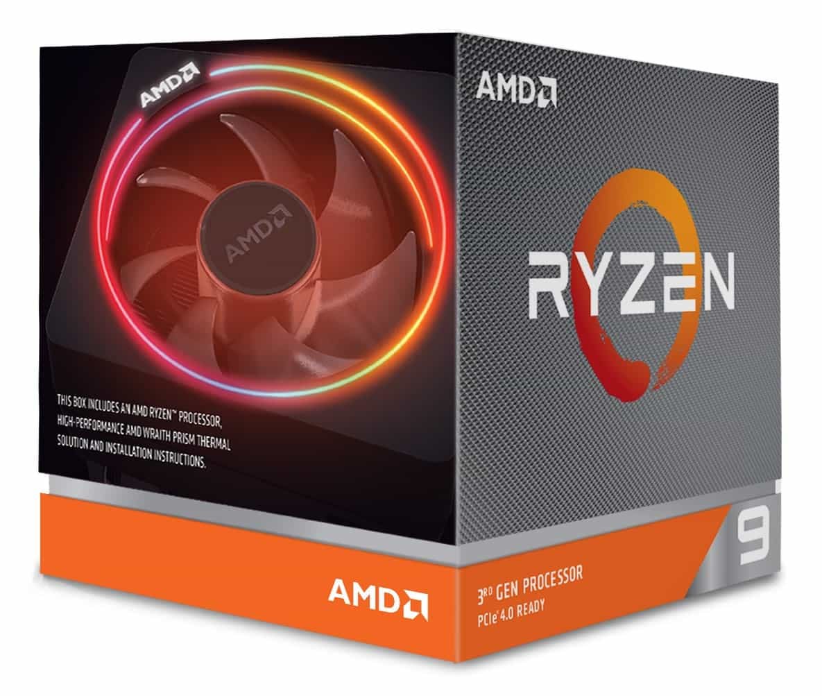 Krabice procesoru AMD Ryzen 9 3000 Matisse