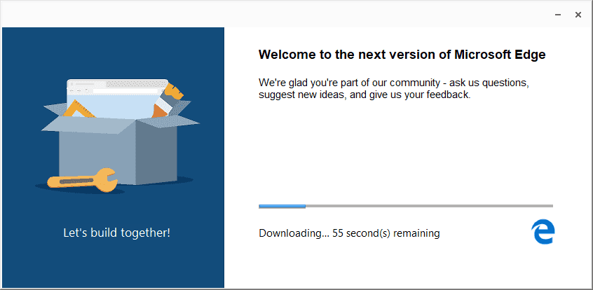 Betaverzi Edge už lze nainstalovat