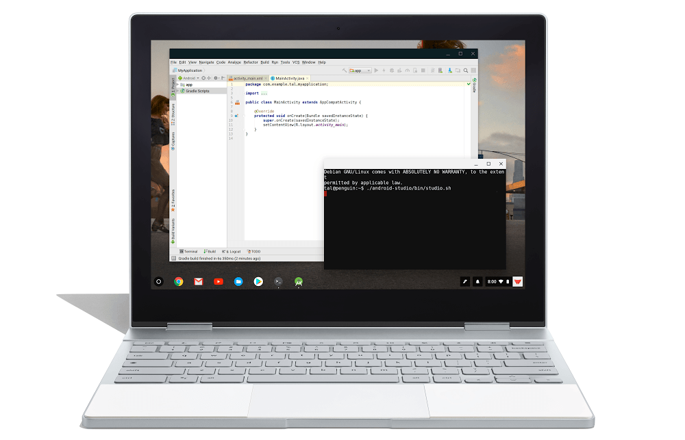 Google Pixelbook s podporou linuxových programů