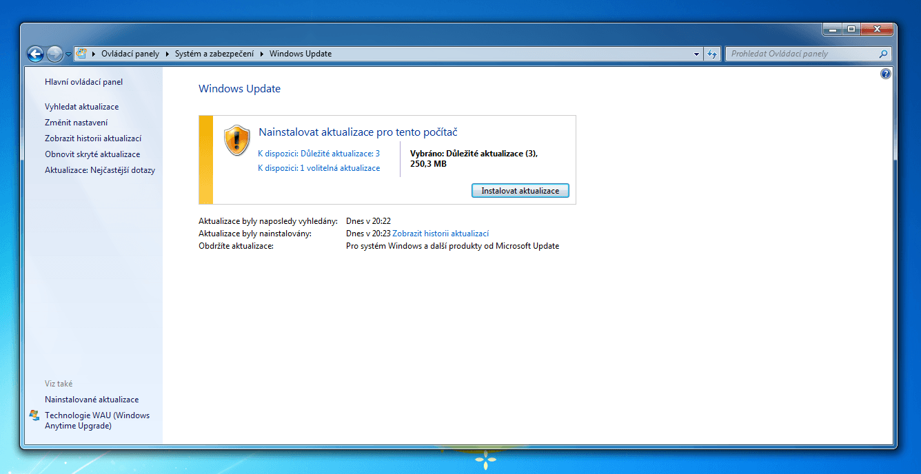 Poslední opravy pro Windows 7 připadají právě na leden 2020